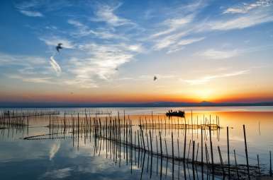 Atardecer en el Parque Natural Albufera 