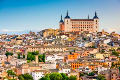 Vistas de la ciudad de Toledo y el Alcázar