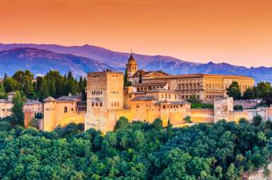 Vistas des de el Mirador de San Nicolás hacía de Alhambra