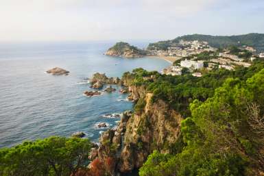 Vista general de Tossa y sus playas